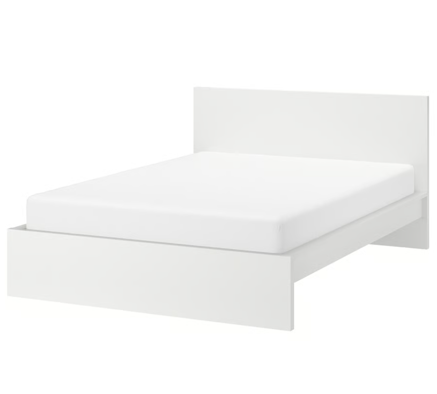 MALM Bed frame, high, white, 160x200 cm