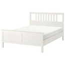 HEMNES double bed, white varnish, 160x200 cm/ LUROY/SKORVA