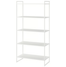 JONAXEL Shelving unit, white, 80x38x160 cm