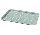 SLÖJSTJÄRT tray, blue/patterned, 28x37 cm