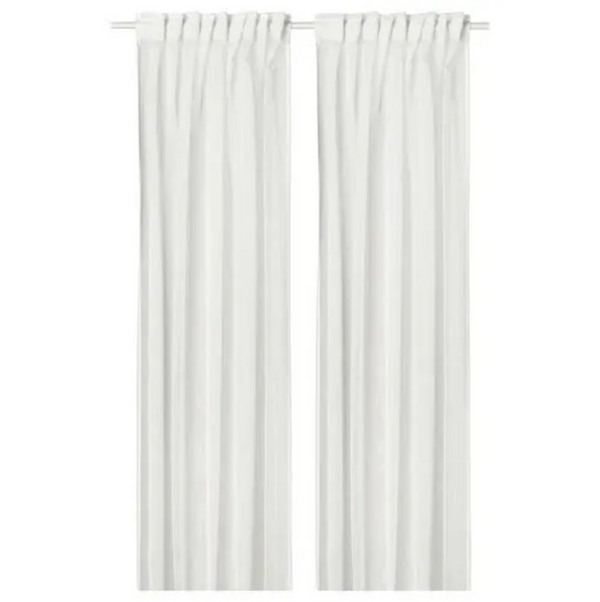PALPLJUNGMAL sheer curtains, 1 pair, white, 145x300 cm