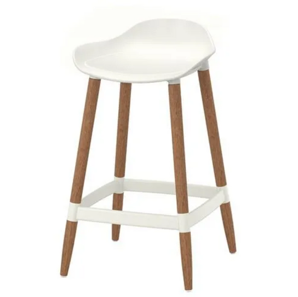GRÖNSTA bar stool , white, 64 cm, in/outdoor