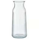 VARDAGEN Carafe, clear glass/patterned, 1.0 l