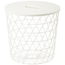 KVISTBRO Storage table, white, 44 cm