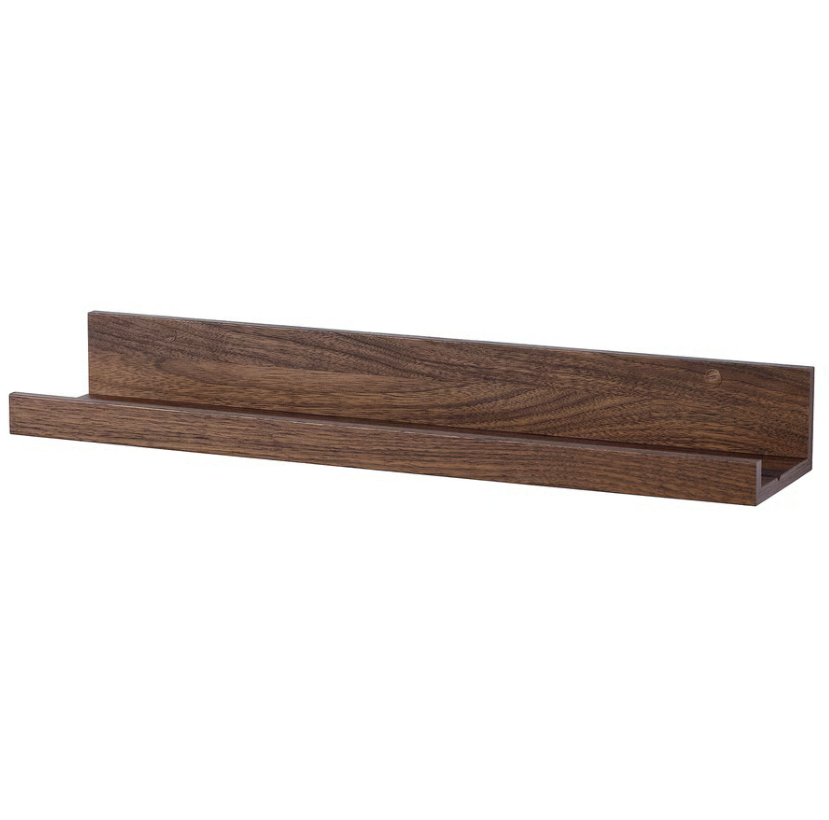MOSSLANDA Picture ledge, walnut effect, 55 cm