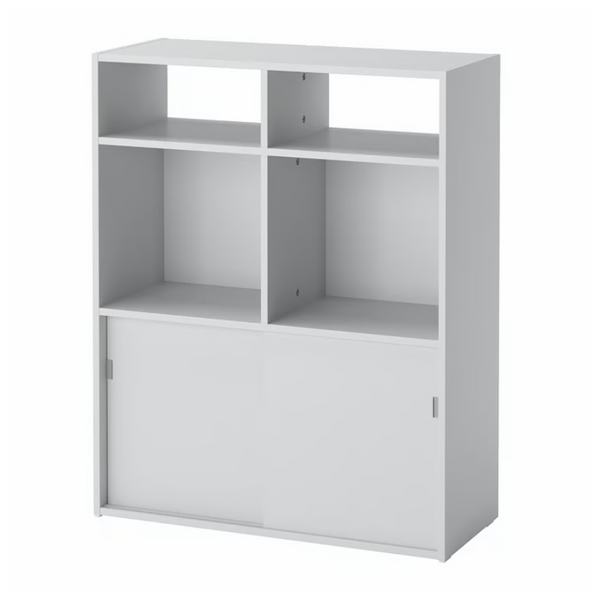 SPIKSMED Open shelf unit, light gray,77x96x32 cm