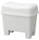 BURSJÖN Stool with storage, white