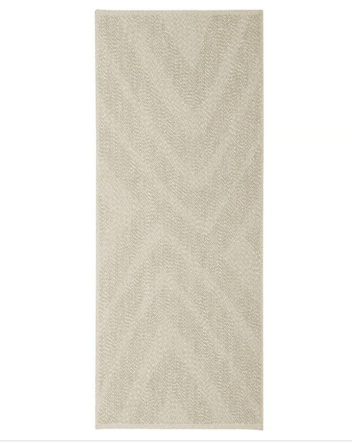 FULLMAKT Rug flatwoven, in/outdoor, beige/mélange, 80x200 cm