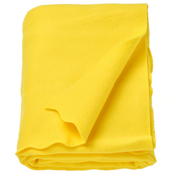 DAGGKÅPOR Throw, bright yellow, 130x170 cm