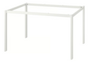 MELLTORP Table top, white, 125x75 cm/MELLTORP Underframe, white, 125x75 cm