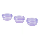 PRUTA Food container with lid, lilac, 70 ml