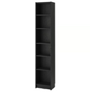 BILLY Bookcase, black oak effect, 40x28x202 cm