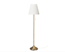 ÅRSTID floor lamp, brass-white