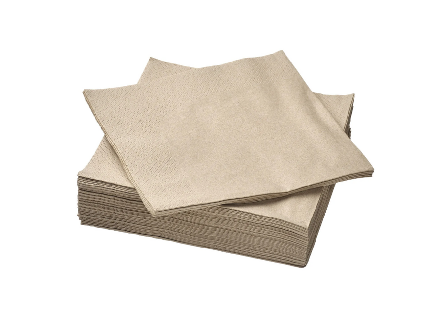 FANTASTISK paper napkin, beige, 40x40 cm, 50 pack