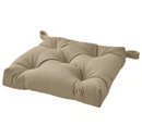 MALINDA Chair cushion, beige, 40/35x38x7 cm