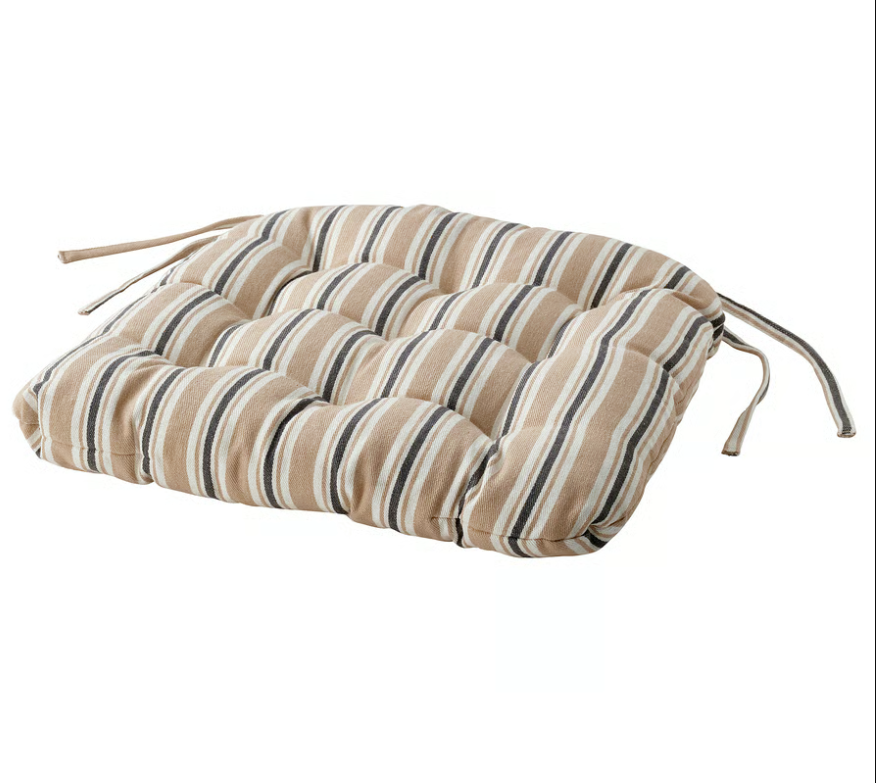 VATTENMOTT Chair cushion, beige, 40x38x5.0 cm