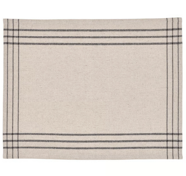 VÅRARV Place mat, dark gray/natural, 13 ¾x1