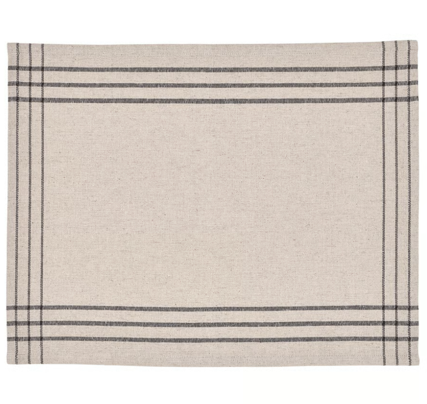 VÅRARV Place mat, dark gray/natural, 13 ¾x1