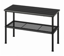 NIPÅSEN Bench with shoe storage, black, 79x35x52 cm