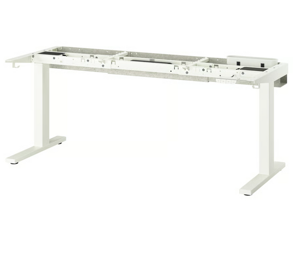 MITTZON Underframe sit/stand for desk, electric/white, 120/140/160x60 cm