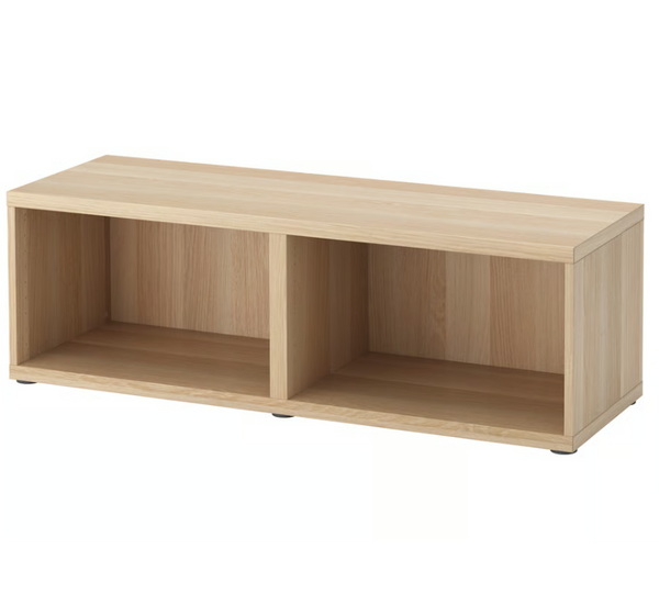 BESTÅ Frame, white stained oak effect,