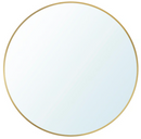 LINDBYN Mirror, gold-colour, 50 cm