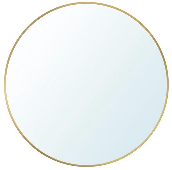 LINDBYN Mirror, gold-colour, 50 cm