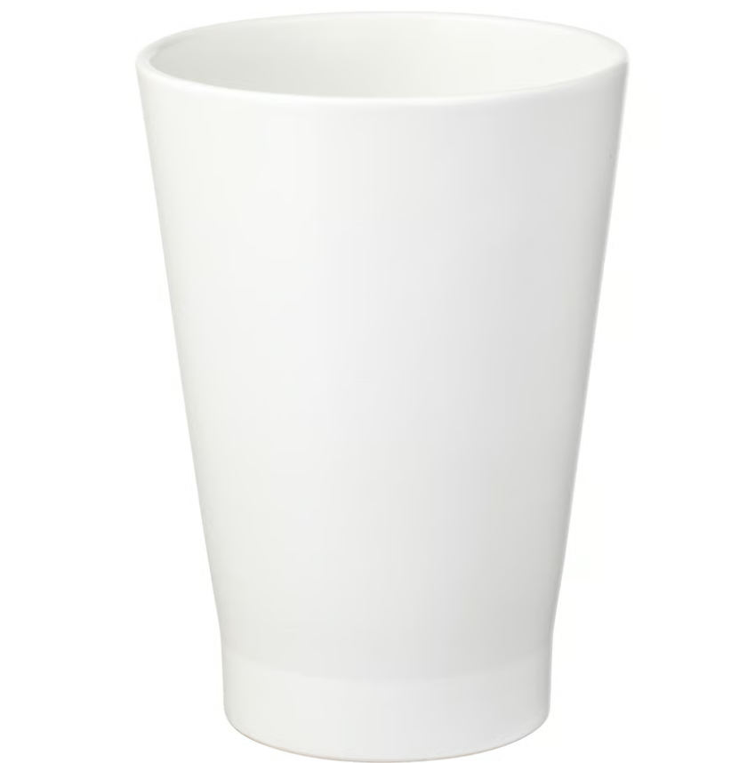 PAPAJA Plant pot, white, 12x19 cm