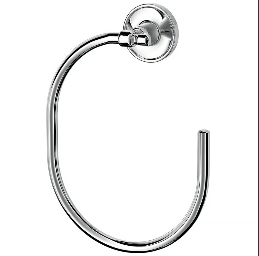 BROFJÄRDEN Towel holder, chrome effect, 21 cm