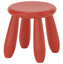 MAMMUT Children's stool, in/outdoor/red