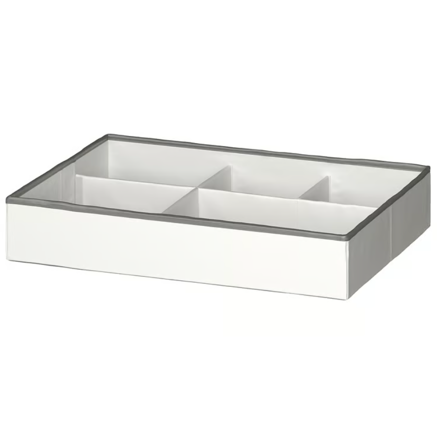 JÄTTEBJÖRN Organiser, white/grey, 50x35x9 cm