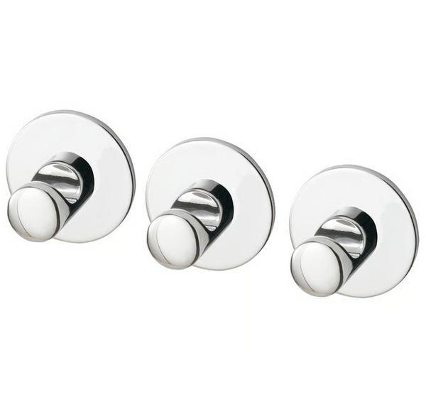 SKOGHALL Hook, self-adhesive, chrome-plated