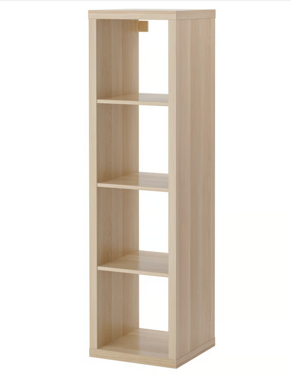 KALLAX Shelving unit, white stained oak effect, 42x147 cm