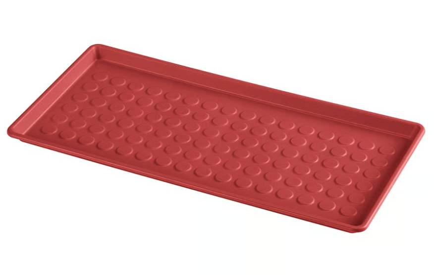 BAGGMUCK Shoe mat, in/outdoor/red, 71x35 cm