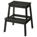 BEKVÄM Step stool, black, 50 cm