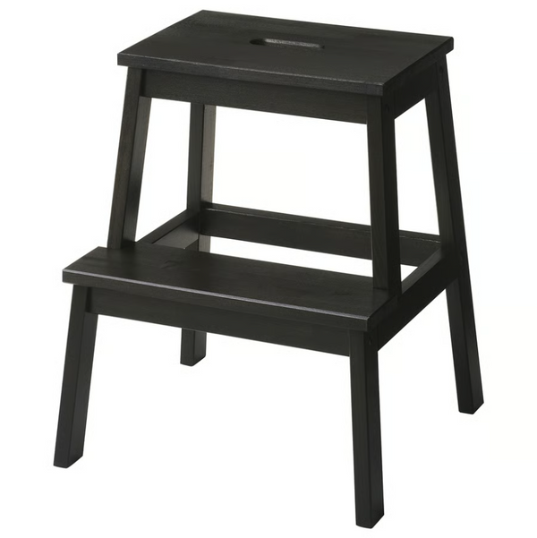 BEKVÄM Step stool, black, 50 cm