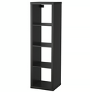 KALLAX Shelving unit, black-brown, 42x147 cm