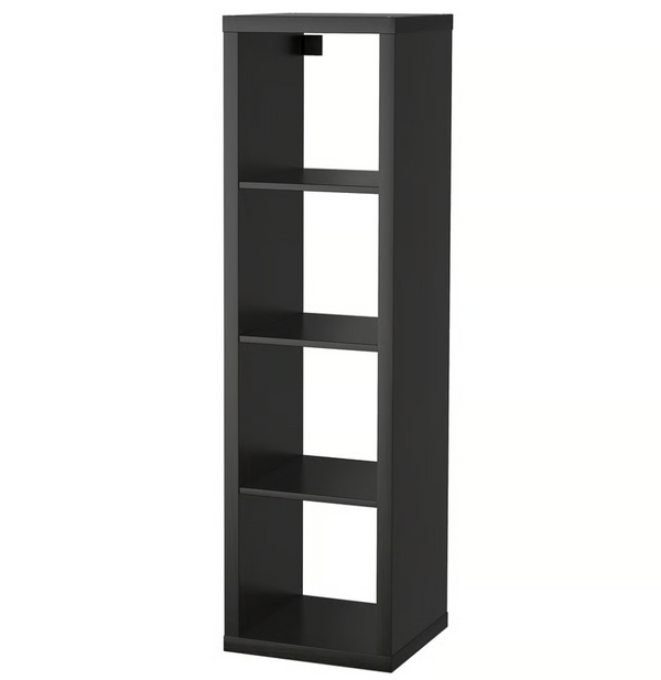 KALLAX Shelving unit, black-brown, 42x147 cm