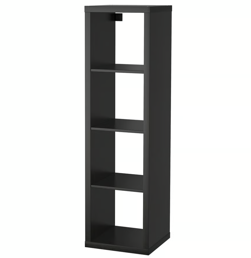 KALLAX Shelving unit, black-brown, 42x147 cm