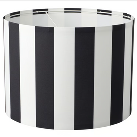 RINGSTA Lamp shade, black/white, 42 cm