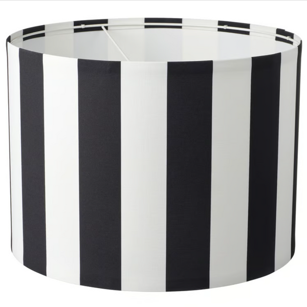 RINGSTA Lamp shade, black/white, 42 cm