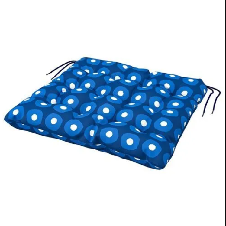 KLÖSAN Chair cushion, outdoor, dark blue, 50x50 cm