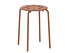 MARIUS stool , red-brown, 45 cm