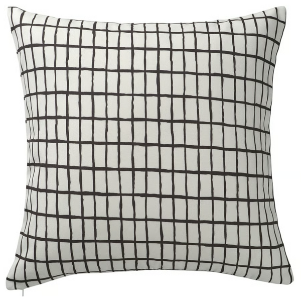 MÄSTERROT Cushion cover, white/black, 50x50 cm