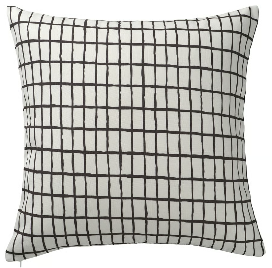 MÄSTERROT Cushion cover, white/black, 50x50 cm
