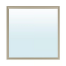 NYPONBUSKE Mirror, grey-beige, 65x65 cm