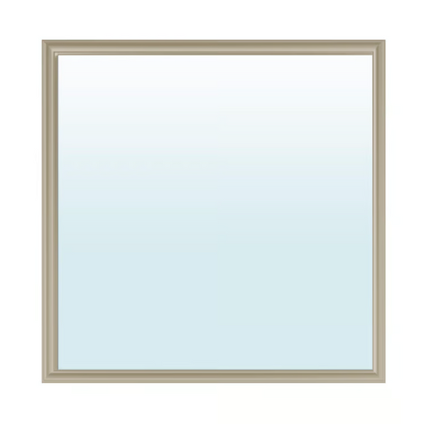 NYPONBUSKE Mirror, grey-beige, 65x65 cm