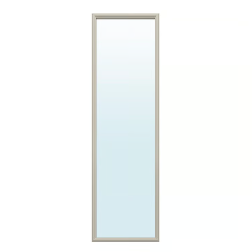 NYPONBUSKE Mirror, grey-beige, 40x135 cm