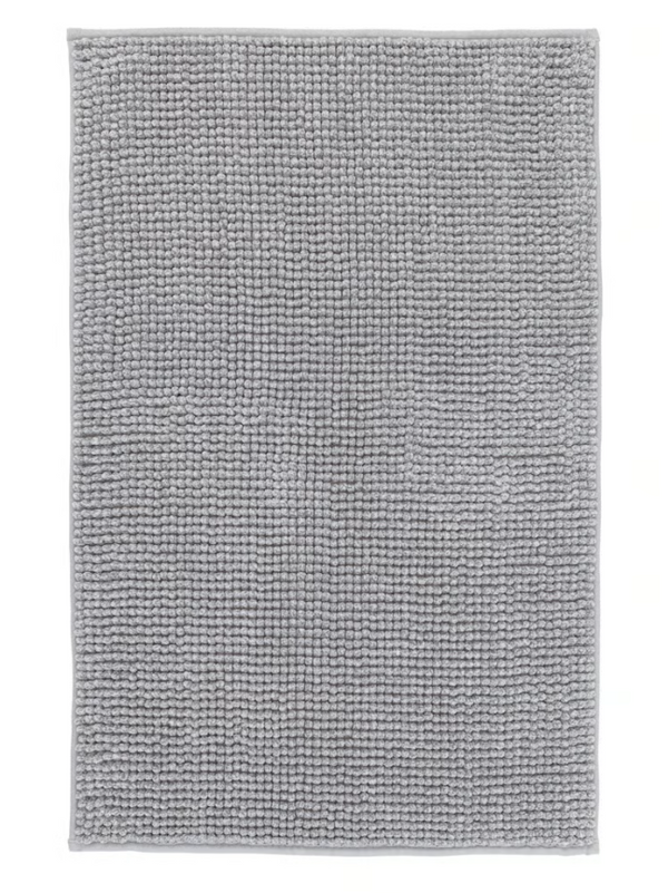 TOFTBO Bath mat, grey-white/mélange, 50x80 cm