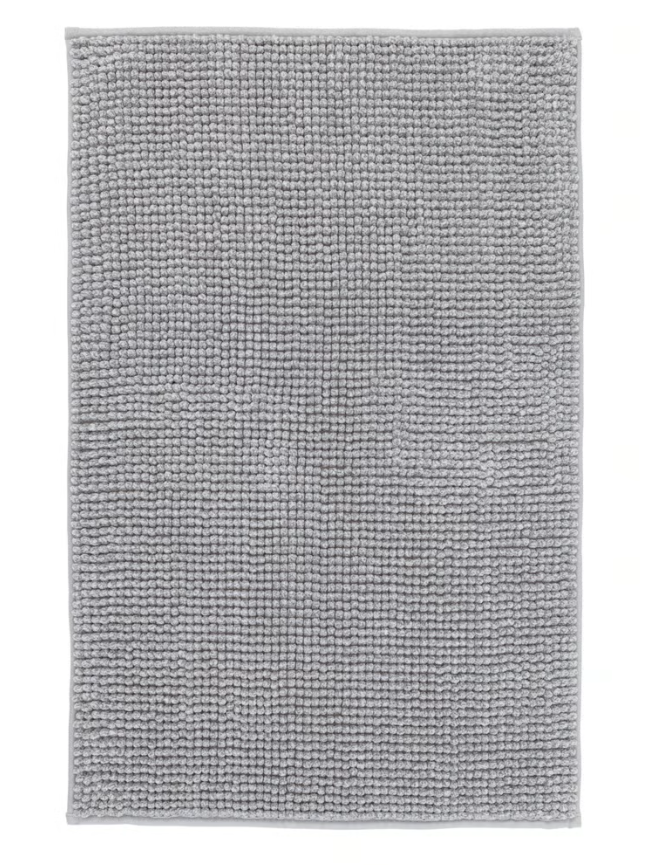 TOFTBO Bath mat, grey-white/mélange, 50x80 cm